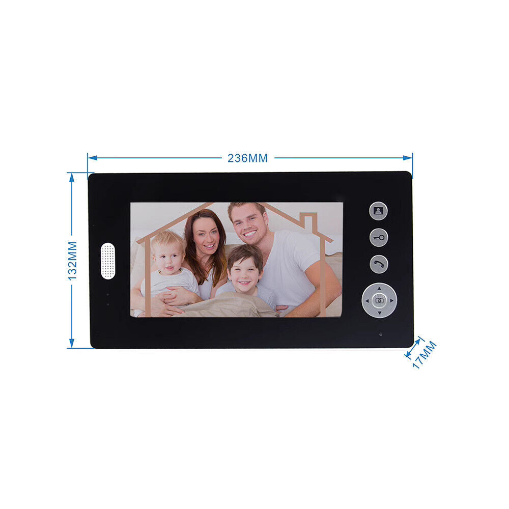 7 inch, TFT Color Panel ,2.4GHz, Digital Wireless ,Video Door Phone