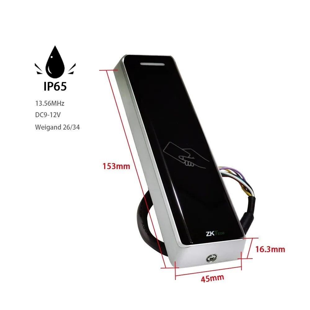 13.56Mhz , Mifare1 S50 , Waterproof , WG26/34 ,Access Control Card Reader