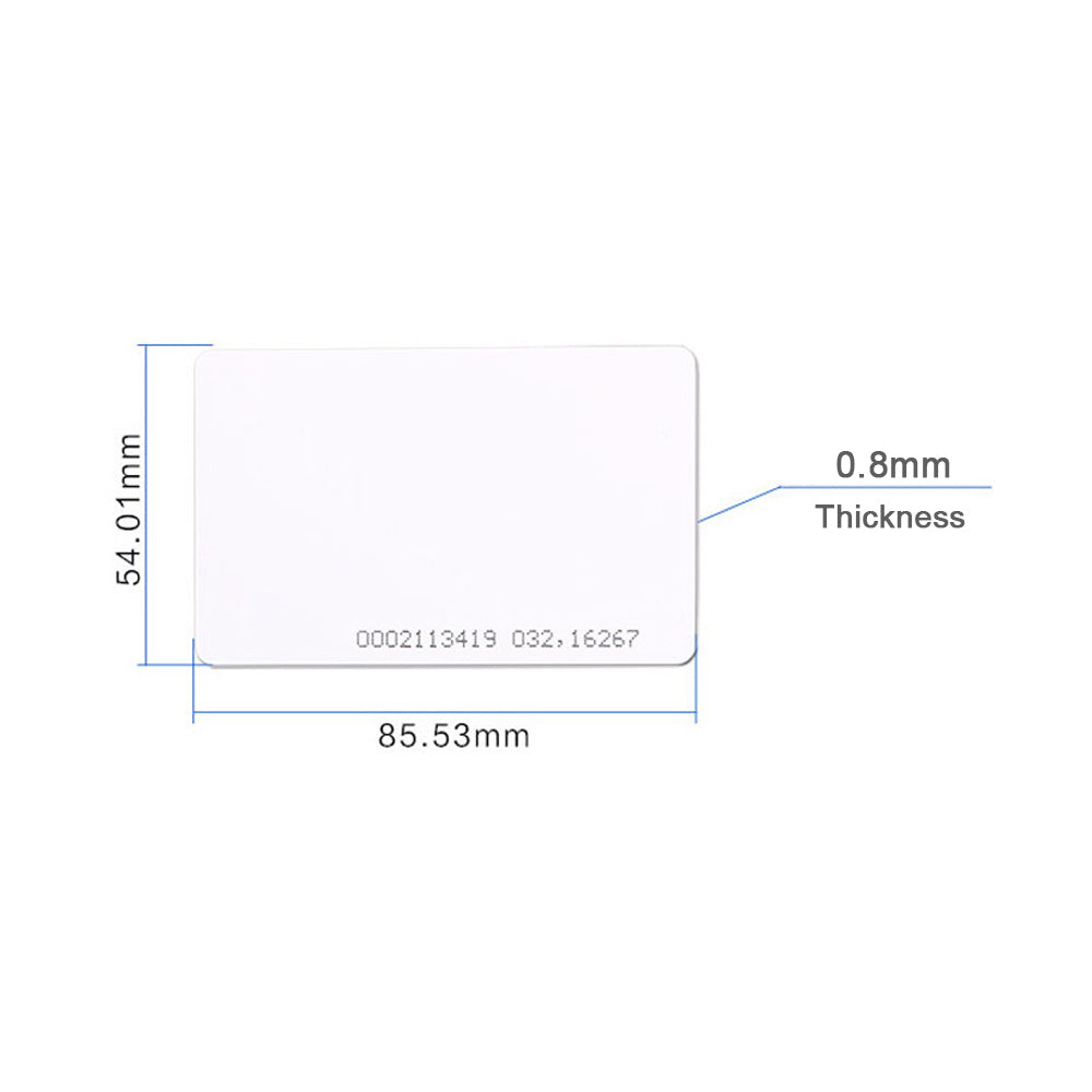 125KHz,EM4100/4102,White,ID Card