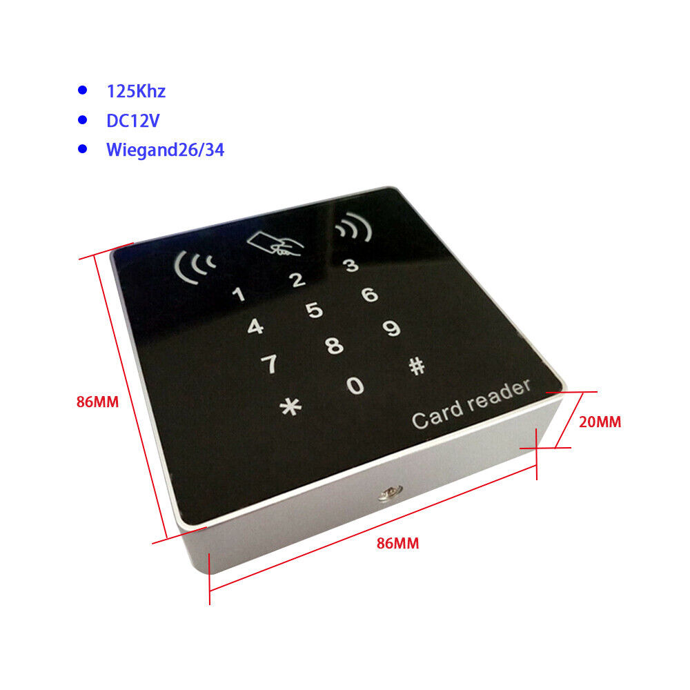 EM,keypad 125KHz,WG26/34,RFID, Access Control,Reader