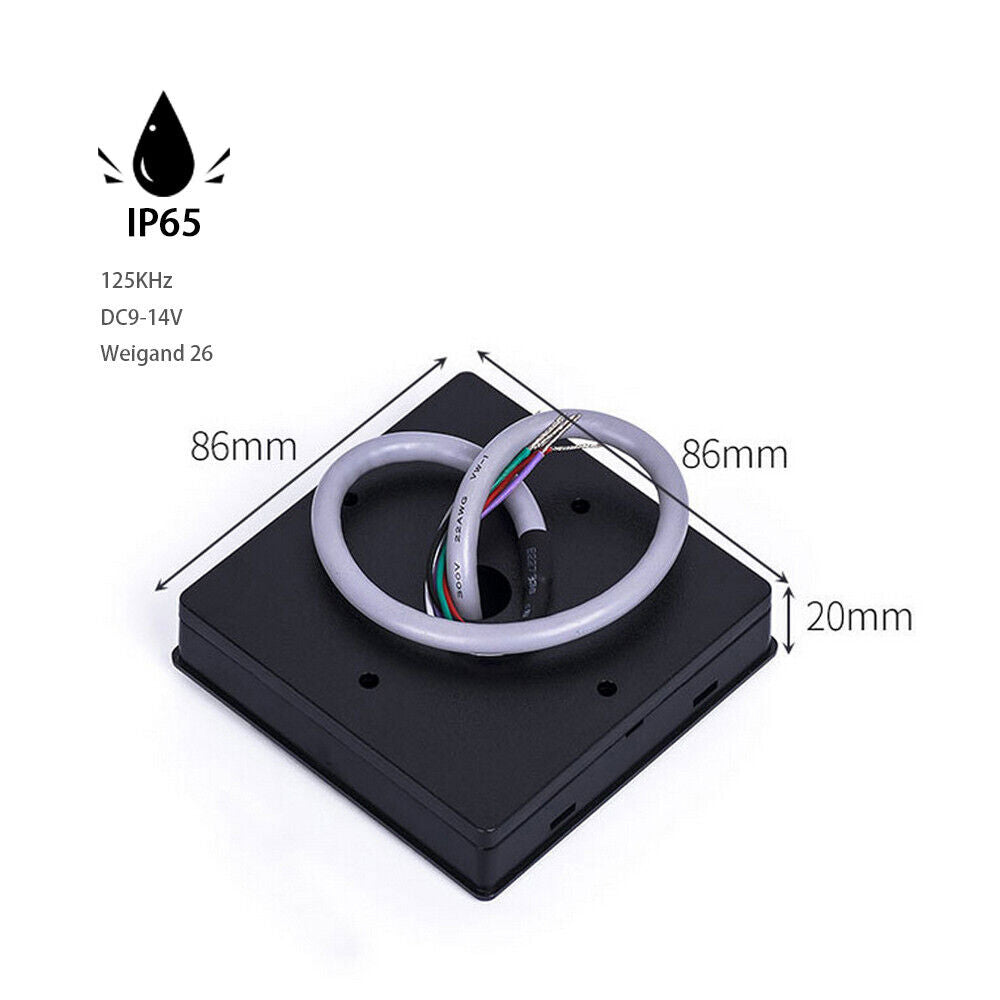 EM,keypad 125KHz,WG26/34,RFID, Access Control,Reader