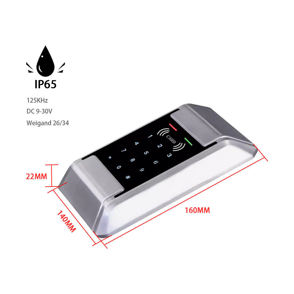 2k User, Metal Case Standalone Access Control, EM ,13.56Mhz