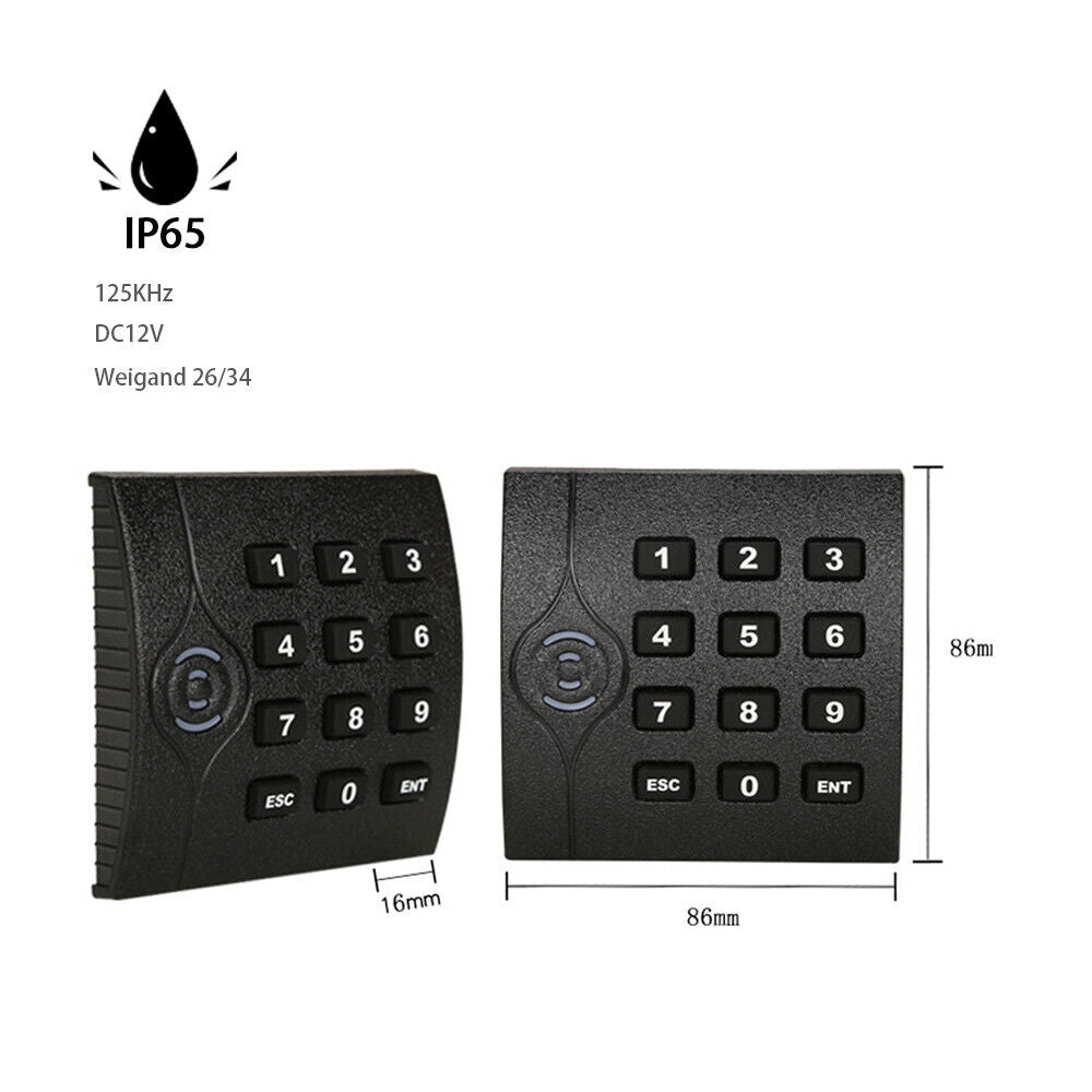 EM,keypad 125KHz,WG26/34,RFID, Access Control,Reader