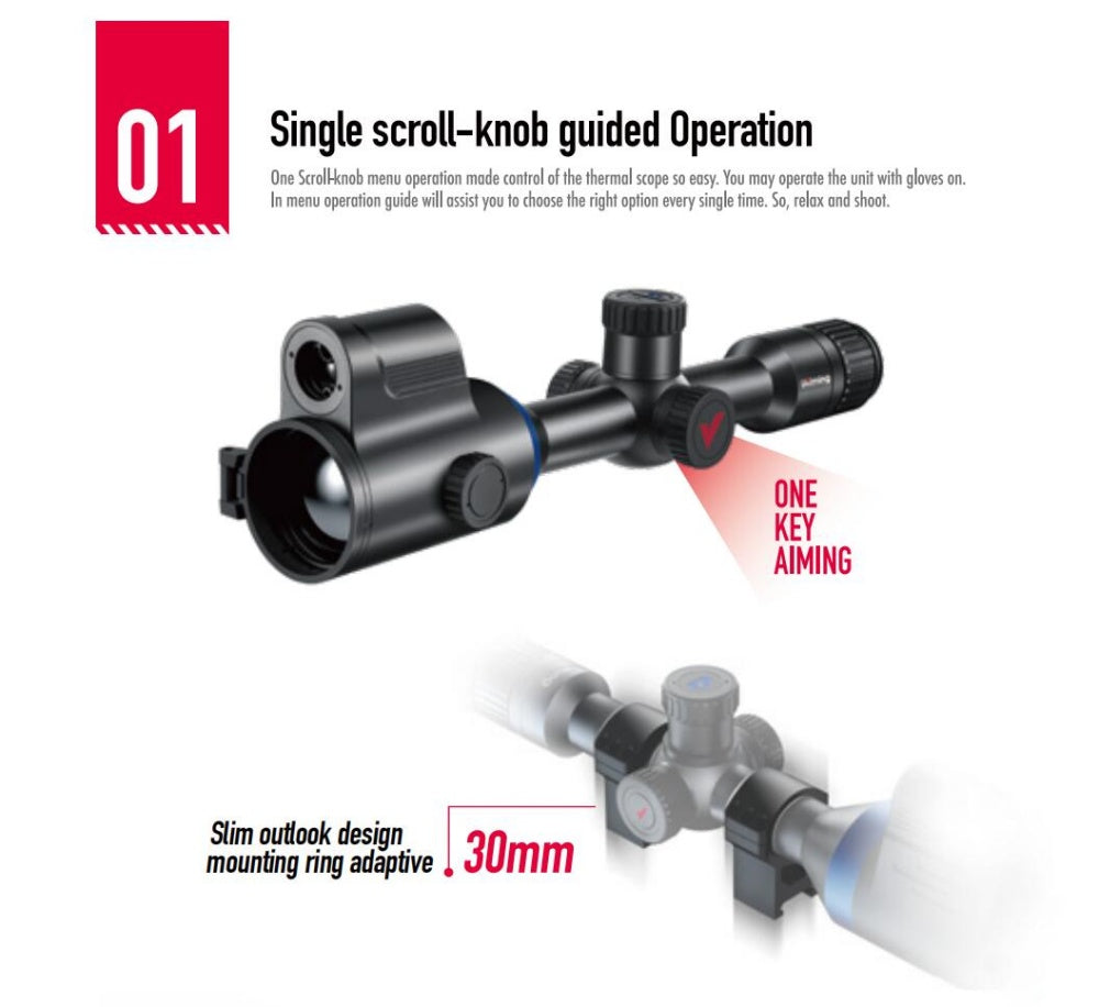 2.4G Wi-Fi &APP for iOS/Android System SMART THERMAL RIFILE SCOPE IA-PRO/LRF