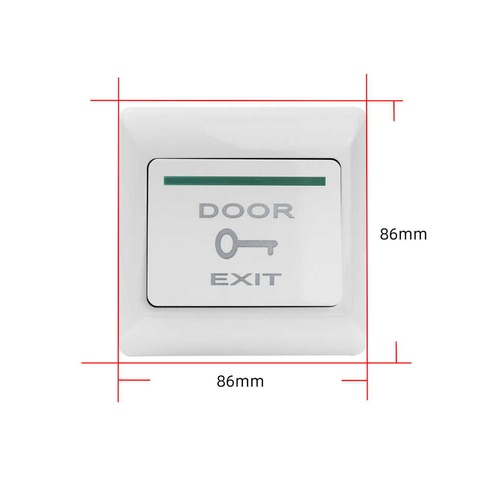 86mm ,Access Control Switch,Self-reset Door Opening,Exit Button