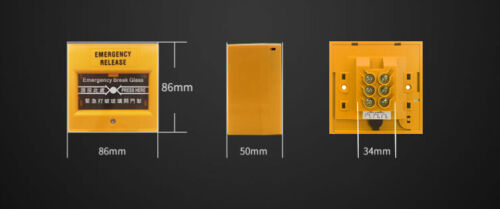 86 Type Broken Glass Alarm Button/ Fire Emergency Breaking Switch
