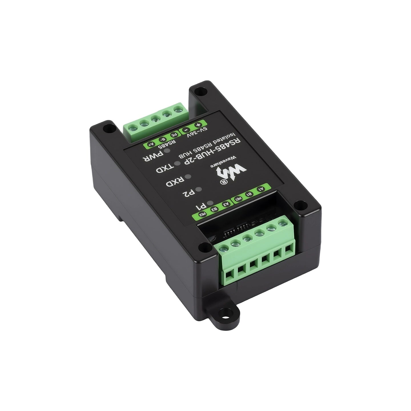 Industrial-grade 2-channel RS485 hub Cascadable/network relay/control/isolation communication module