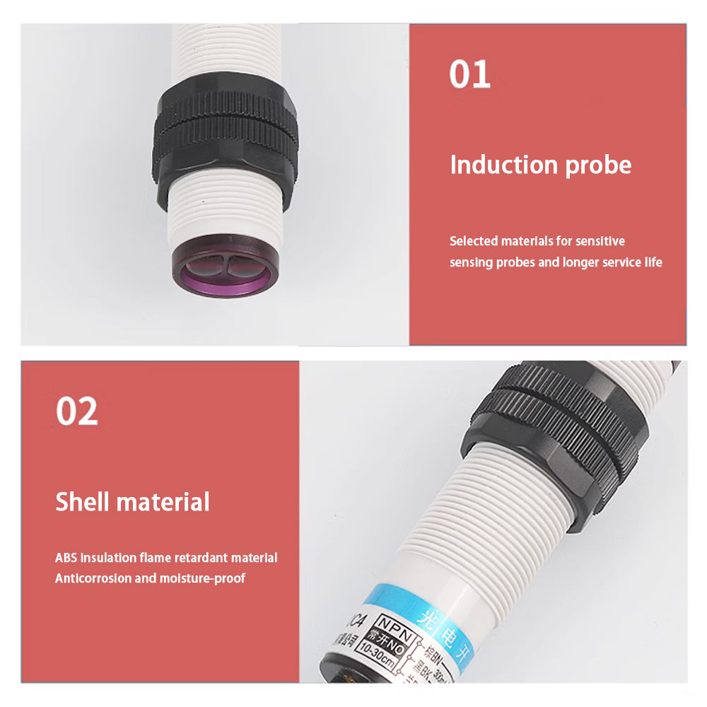 Infrared Induction Photoelectric Switch , Diffuse Reflection Sensor