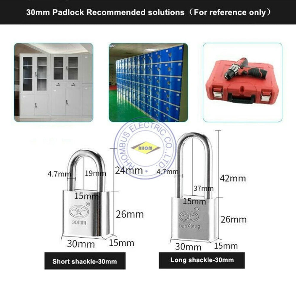 Anti-theft, Copper Core Rounded Corner Padlock,Door lock
