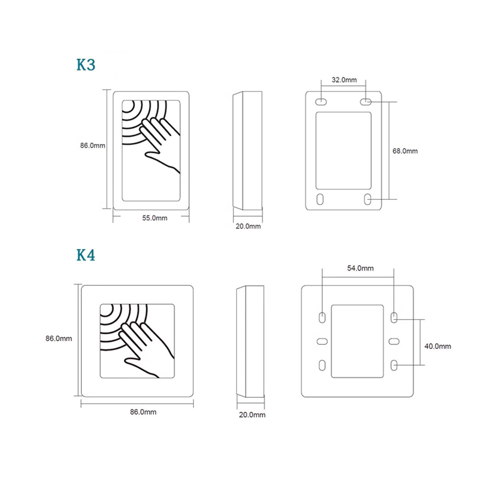 Touch Button, electric box cassette,access control Exit Switch,Exit Button,Switch