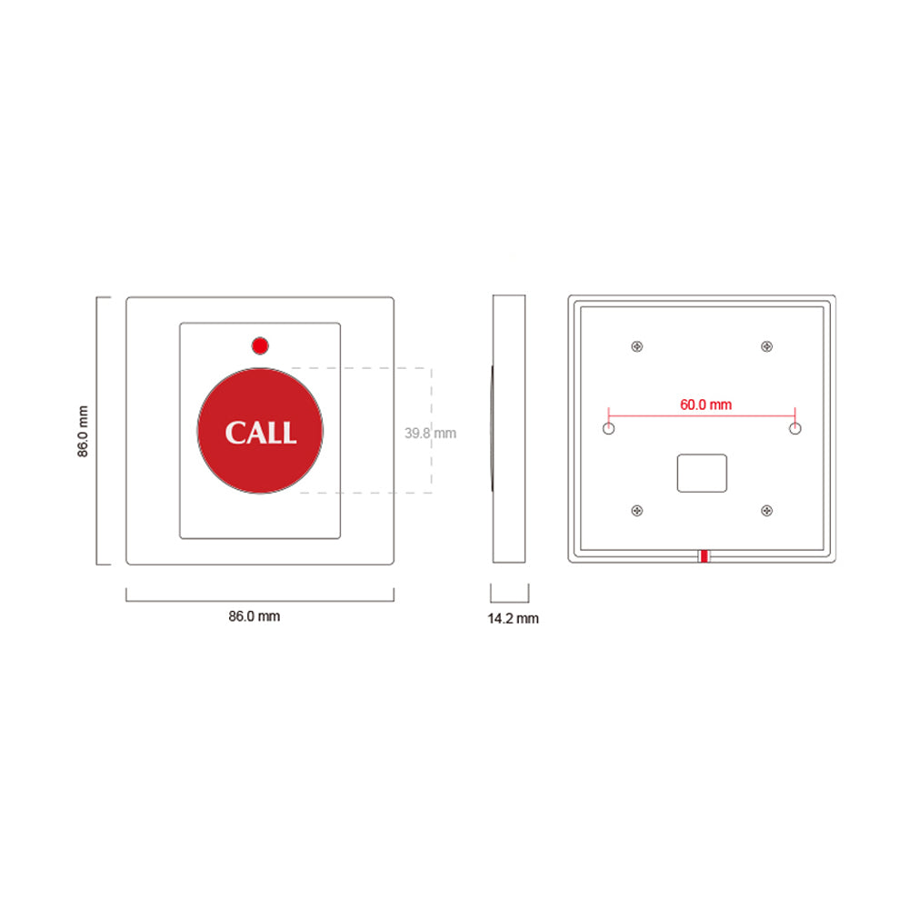 Button household alarm switch