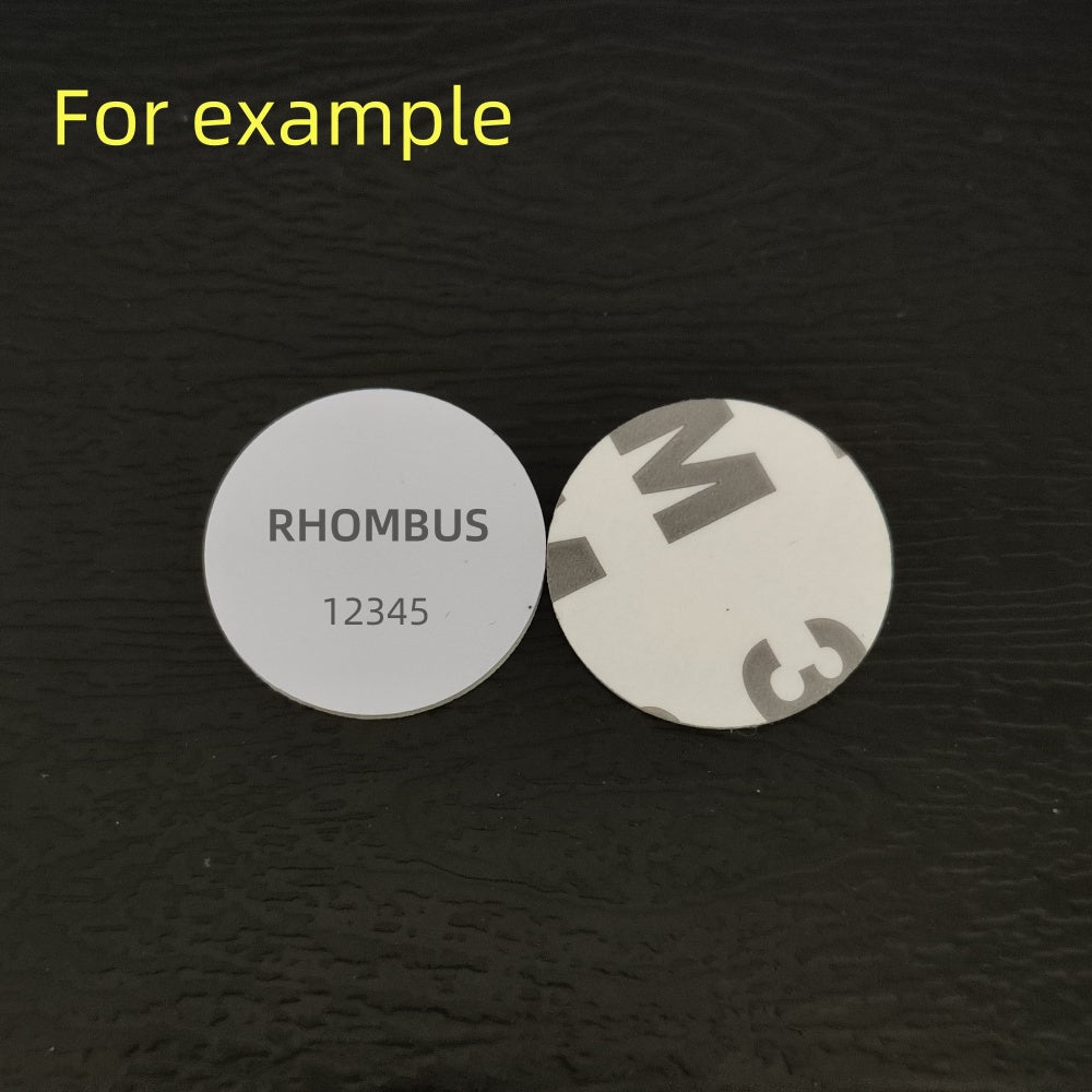 Ф25mm,125KHz, Keycards, Prox Card 26-Bit, H10301, White Coin key, fob ,Sticker, Program Facility Code