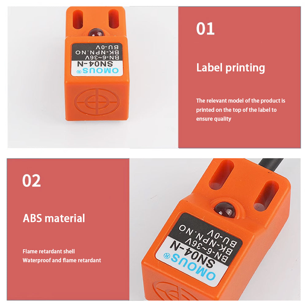 Square Induction Proximity Switch , Limit Metal Sensor