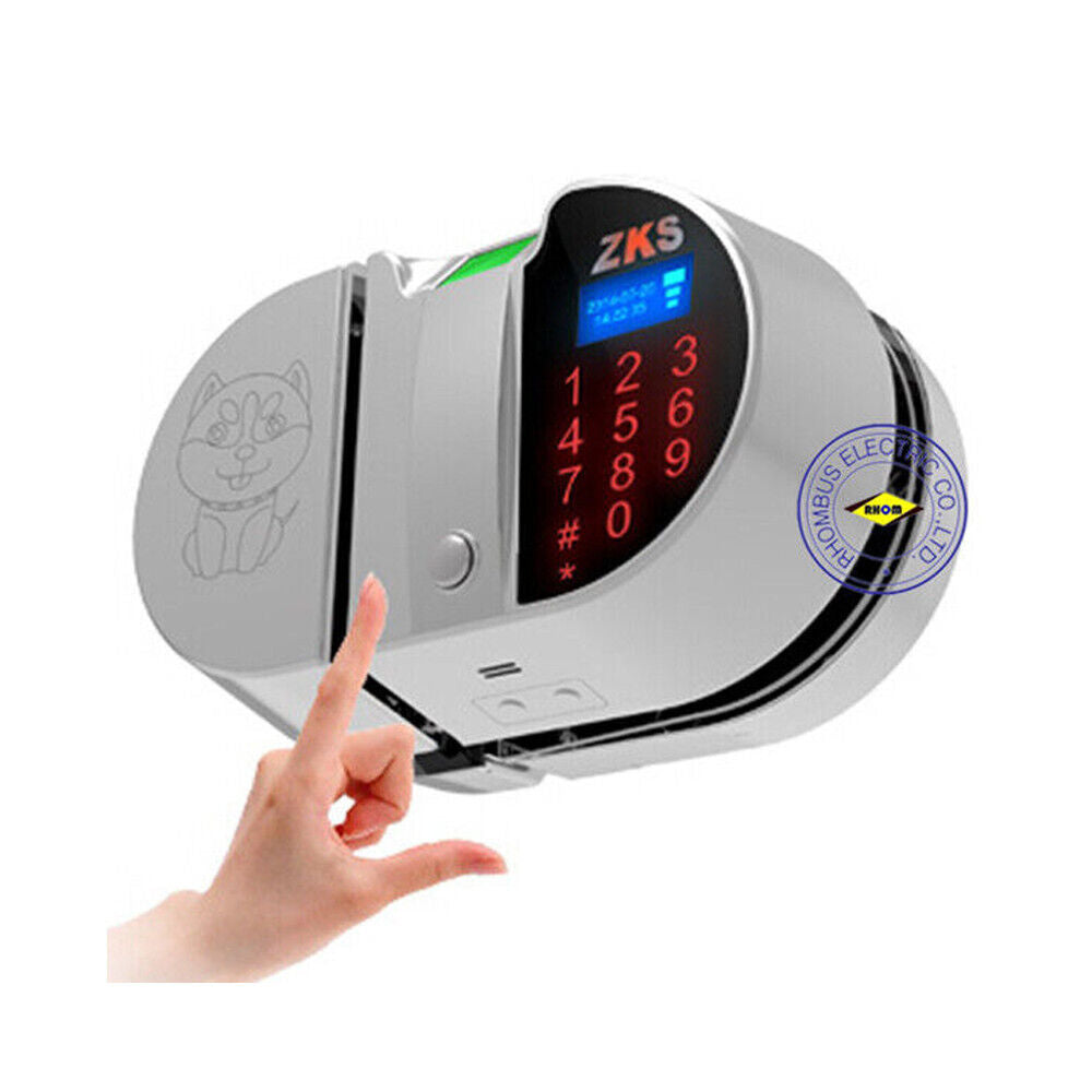 Open Hole ,Double open Fingerprint,password glass door lock for Access control