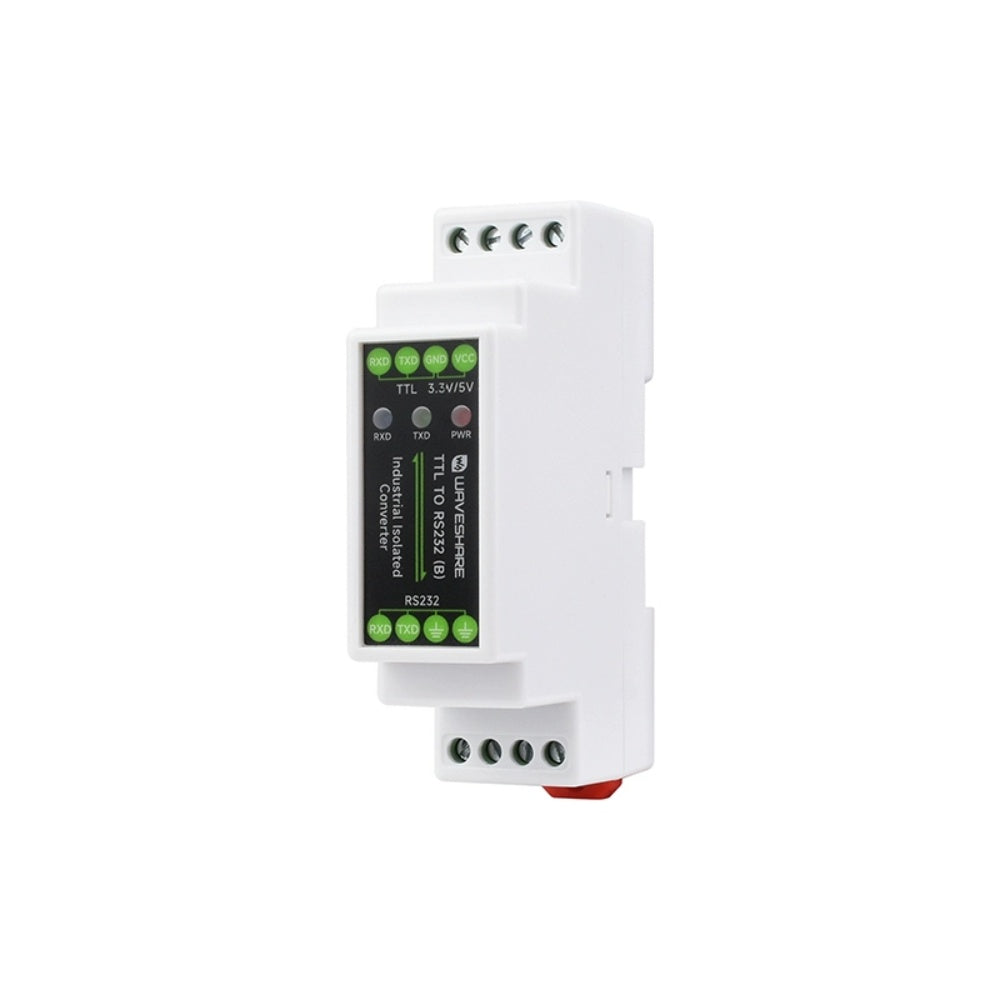 TTL to RS232 electrical isolation module Serial port converter Guide rail type  3.3V/5V With shell