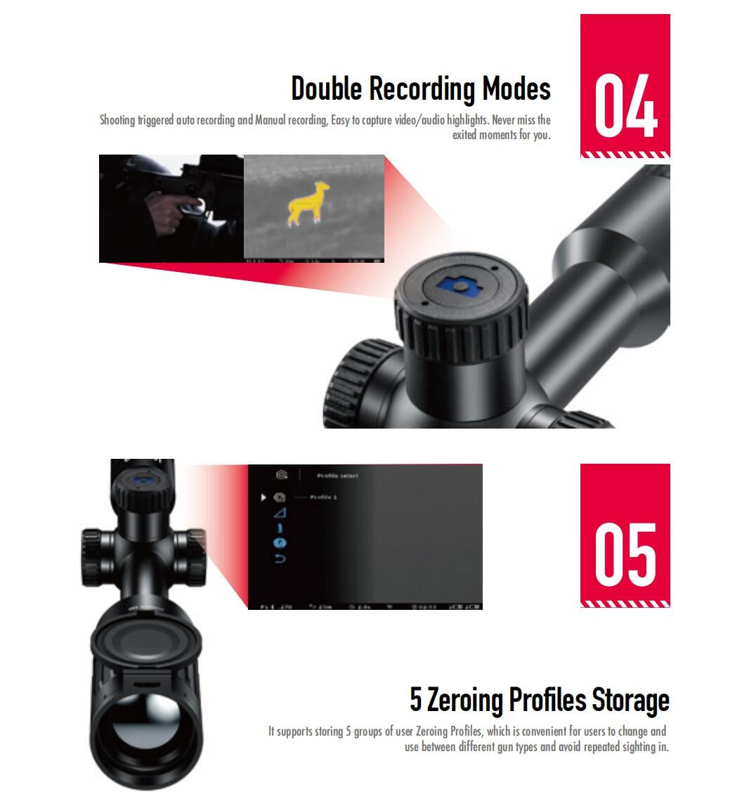 2.4G Wi-Fi &APP for iOS/Android System SMART THERMAL RIFILE SCOPE IA-PRO/LRF