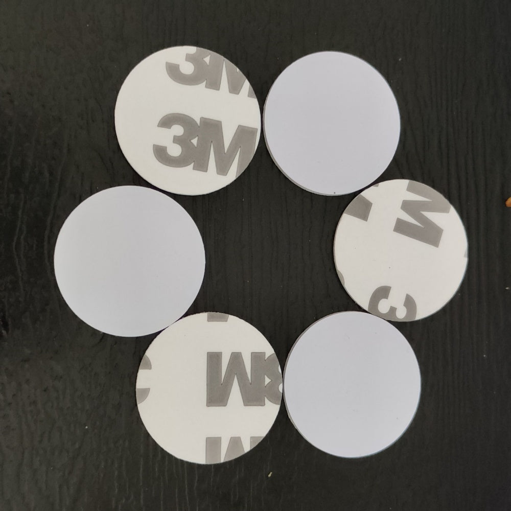 Ф25mm,125KHz, Keycards, Prox Card 26-Bit, H10301, White Coin key, fob ,Sticker, Program Facility Code