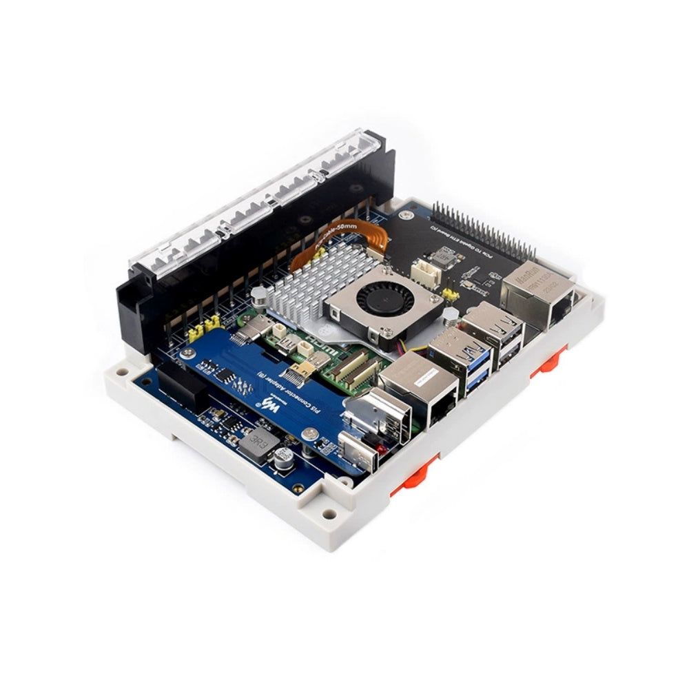 Raspberry Pi industrial interface board, isolated RS232/485 CANFD expansion board, wall-mountable/rail-mountable