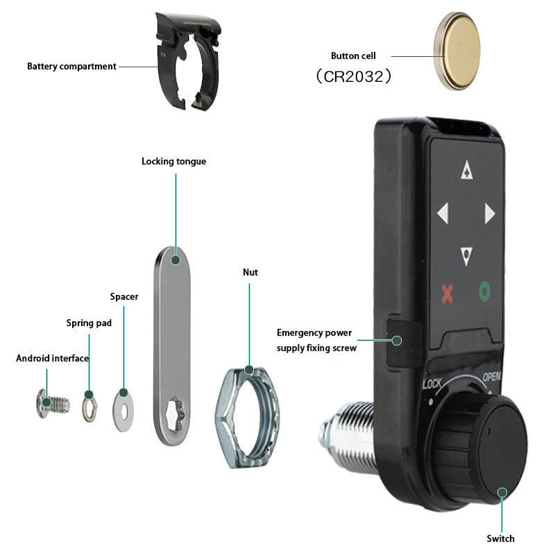 Direction Cabinet Door Electronic Lock,Password Lock,Tongue Lock,Drawer Lock
