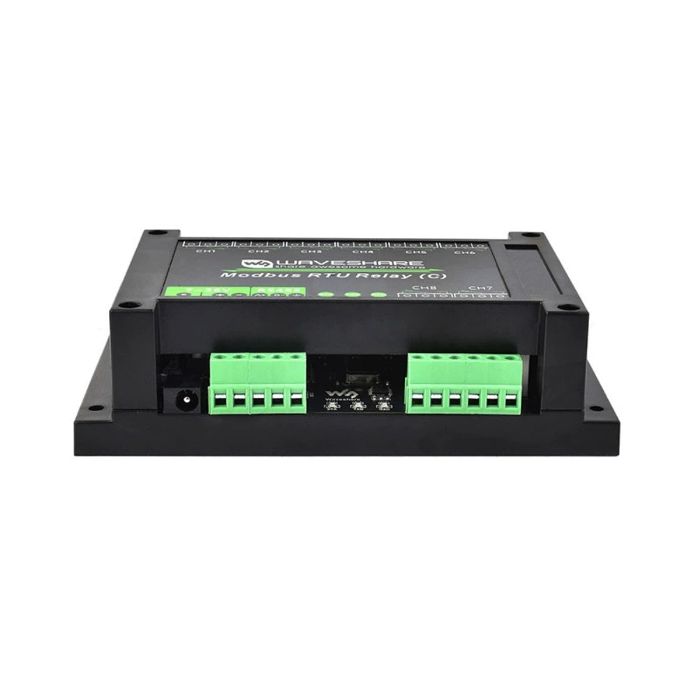 Industrial-grade 8-channel RS485 magnetic latching relay module Modbus RTU protocol Guide rail housing