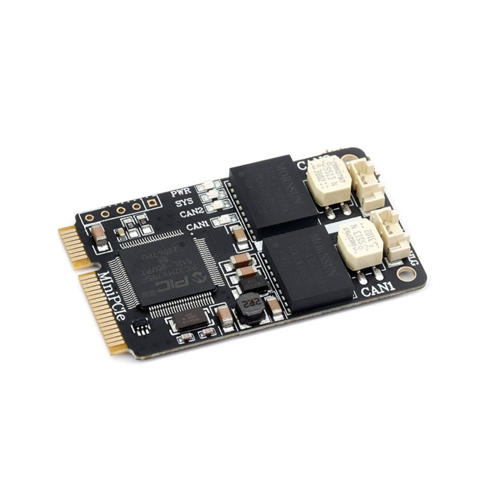 MiniPCle to CAN interface adapter board Dual channel isolated CAN card Support bidirectional transmission