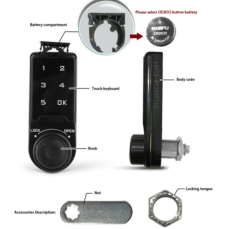 Electronic Lock,Password Lock,Tongue Lock