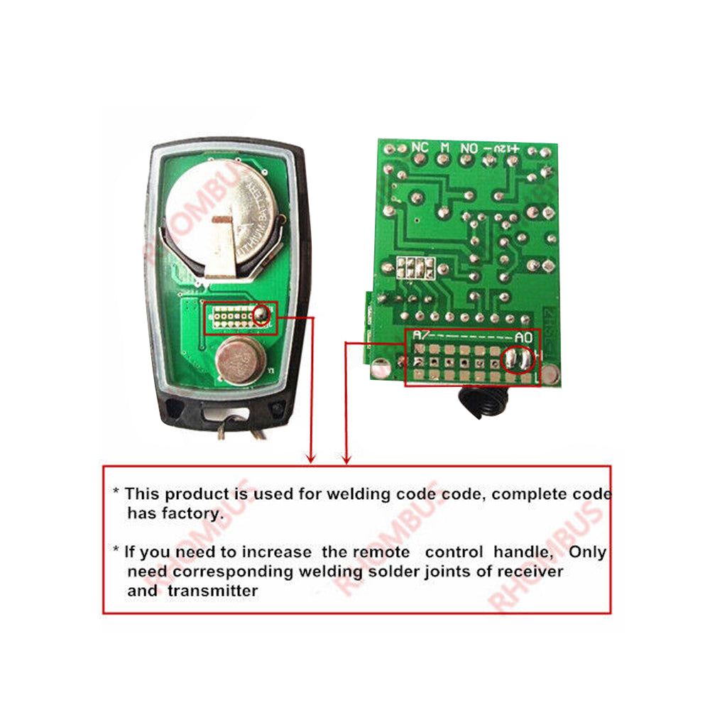 Wireless Remote Control Switch System, 12V, 1CH ,Transmitter,Receiver Access ,315MHz