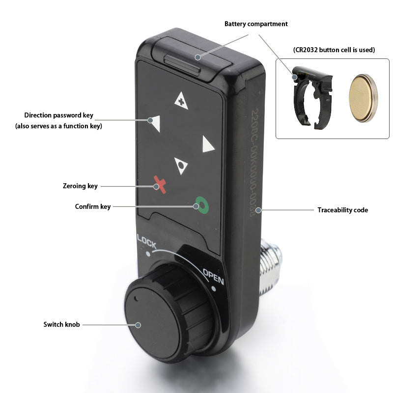 Direction Cabinet Door Electronic Lock,Password Lock,Tongue Lock,Drawer Lock