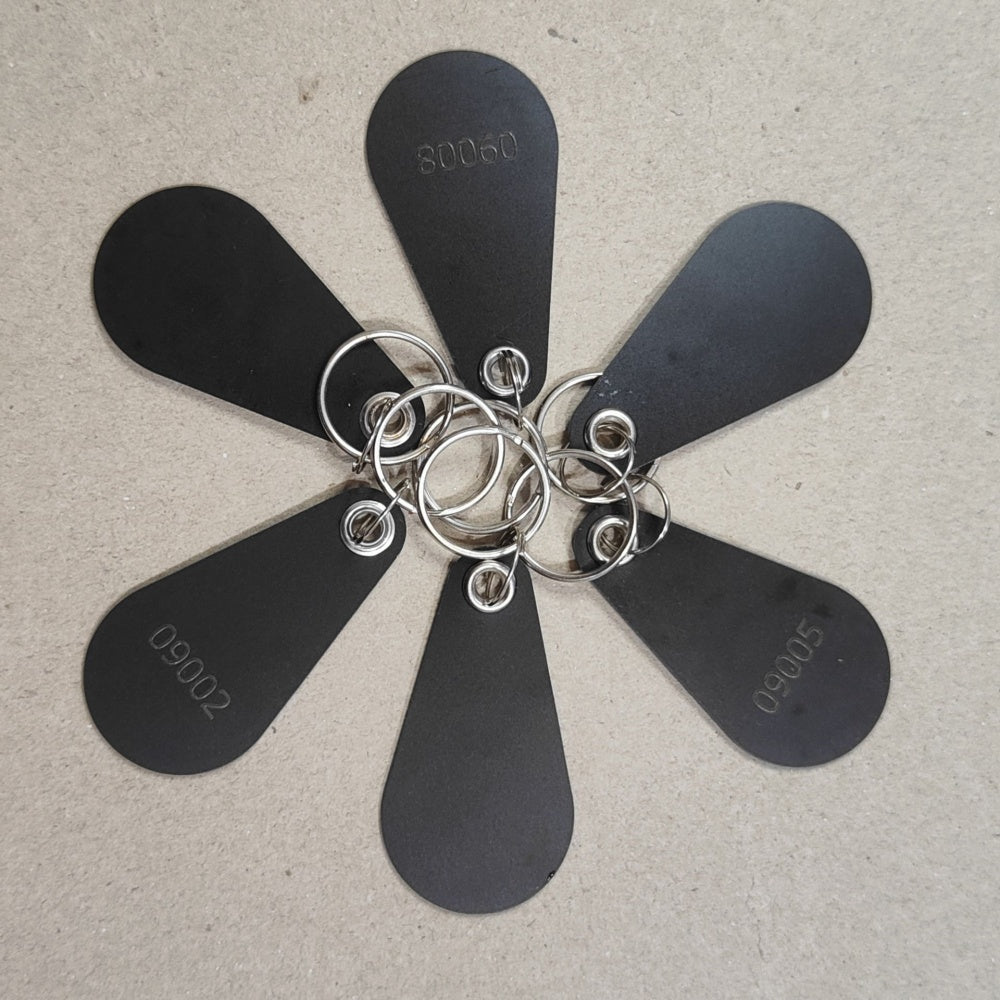 100pcs/lot 125kHz ultrathin Keyfobs Proximity Fob Works With Prox Key 1346 26-Bit H10301
