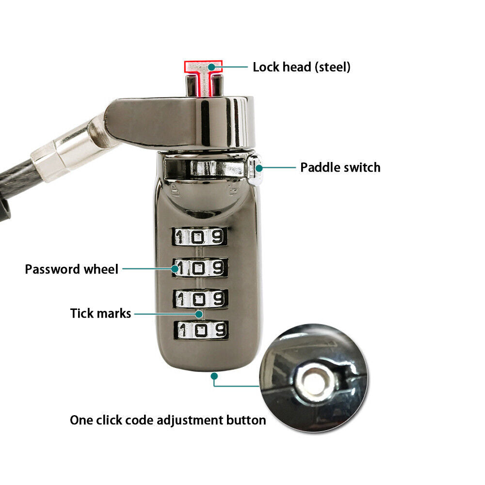 Multi Key Laptop Lock,Laptop Lock,Anti-Theft Llock