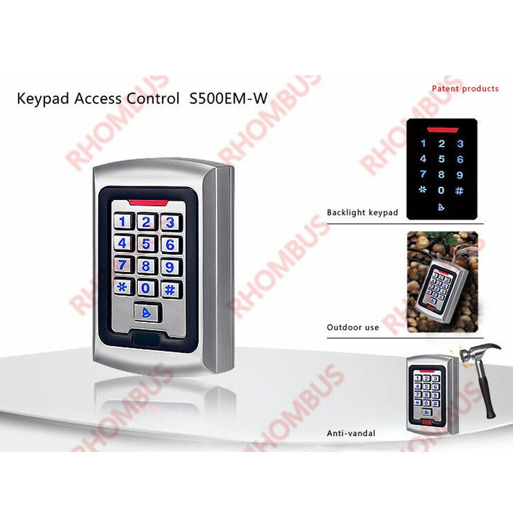 Metal Case,Standalone Access Control,Waterproof,IP68,RFID EM Reader,Keypad