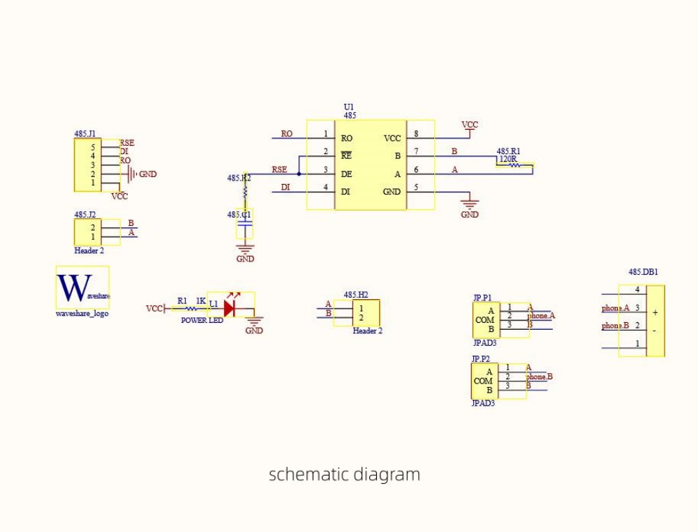 DC5V RS485 Board/RS485 communication board/ SP485/MAX485 on board 5V