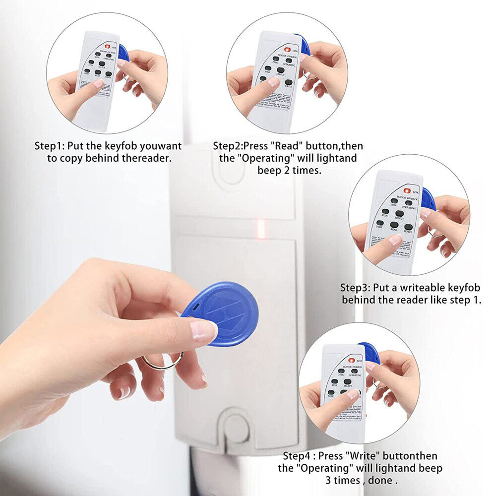 125Khz ,RFID, EM ,Handheld Card Reader Copier Writer Duplicator