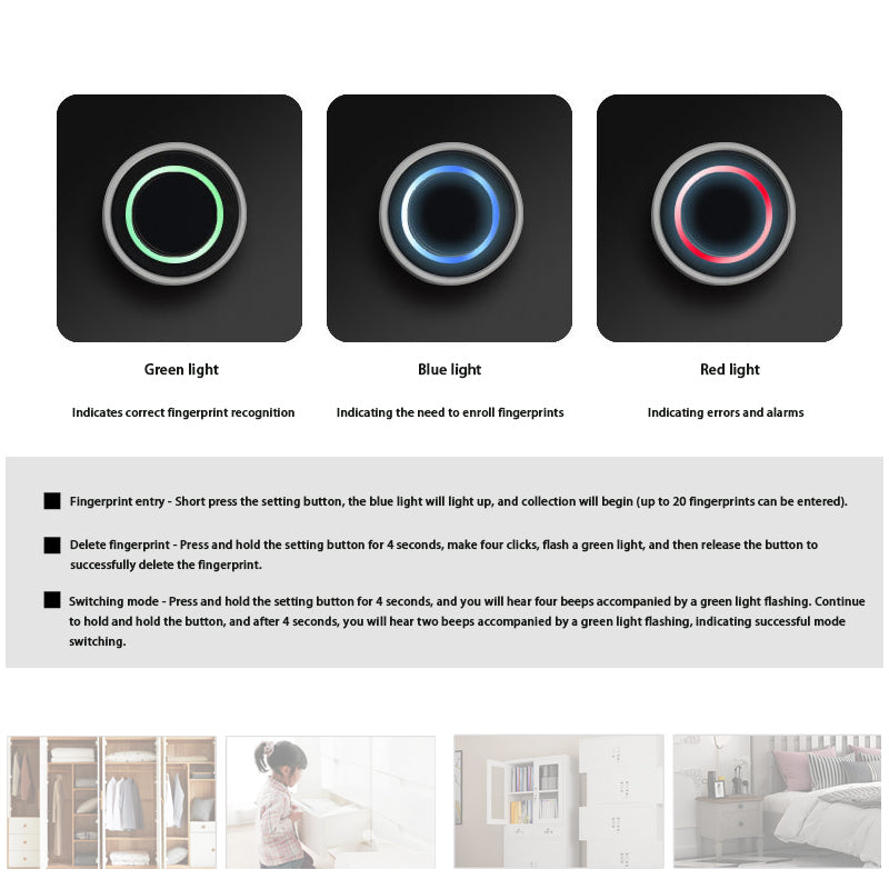 File Cabinet,Cabinet Door Fingerprint Lock,Password Lock,Intelligent Lock
