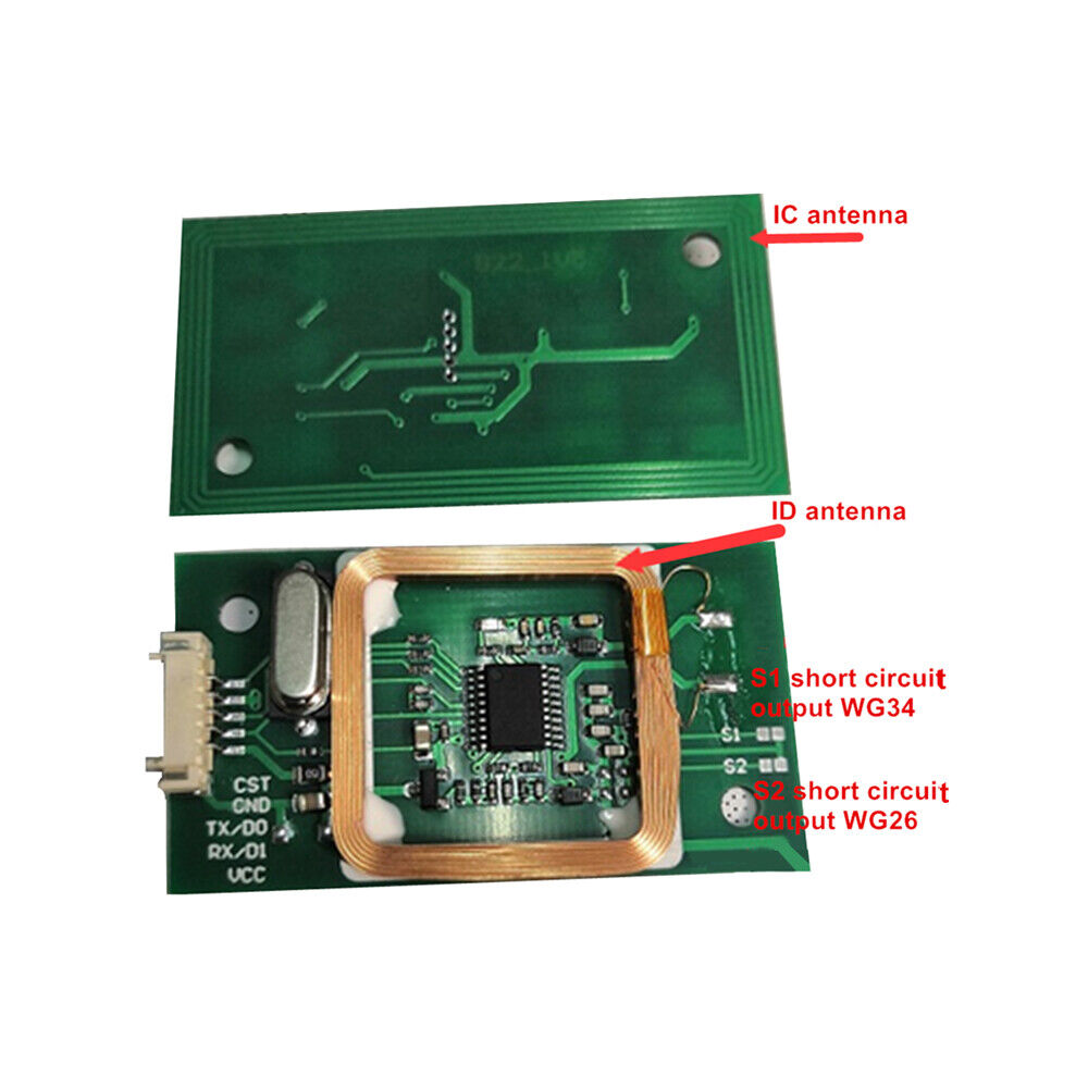 IC + EM/ID, dual frequency, DC5V ,WG26/34 ,Serial Port UART RFID Reader Module