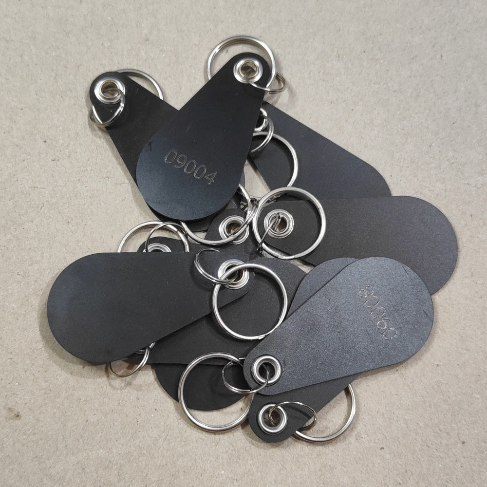 100pcs/lot 125kHz ultrathin Keyfobs Proximity Fob Works With Prox Key 1346 26-Bit H10301