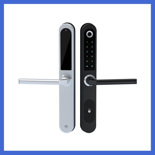 Biometric Fingerprint+Digits Pad+RFID Card+APP f/Narrow Side Push/Pull Door Lock