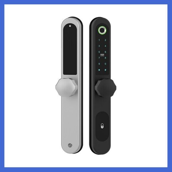 Fingerprint+Digits Pad+RFID Card+APP f/Narrow Side Sliding Door &Folio Door Lock