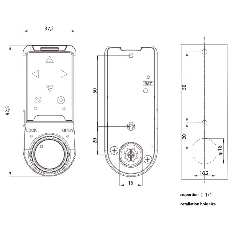Direction Cabinet Door Electronic Lock,Password Lock,Tongue Lock,Drawer Lock