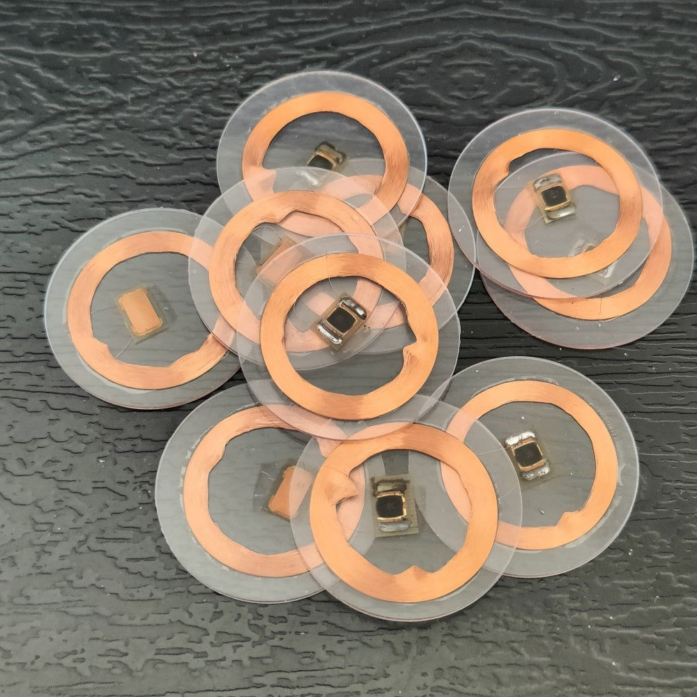 Ф25mm,125KHz,Keycards,Prox Card 26-Bit,H10301,Transparent,Coin key,fob Program Facility Code,HID