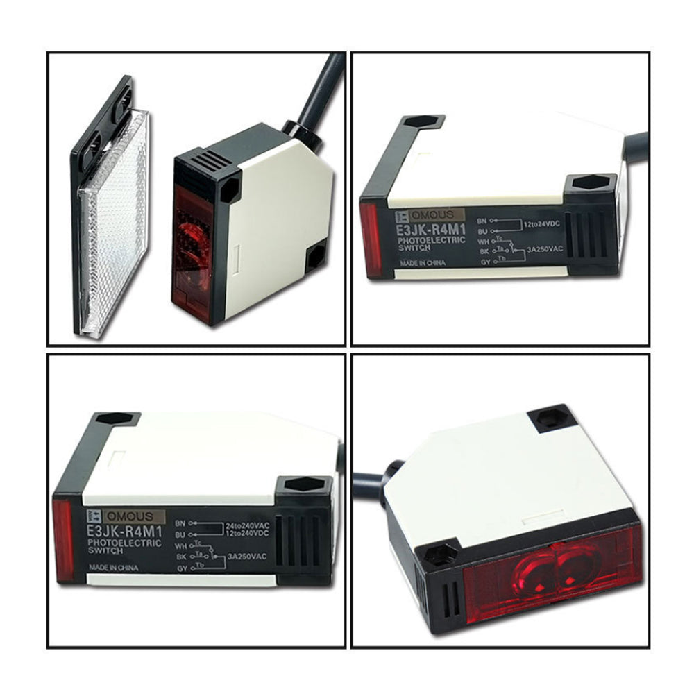 Infrared Induction Photoelectric Switch , Mirror Reflection Photoelectric Sensor