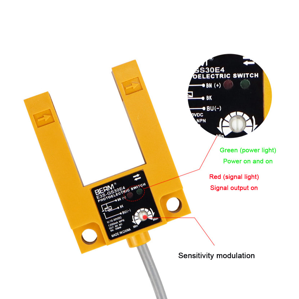 Infrared Induction Photoelectric Switch , Mirror Reflection Photoelectric Sensor