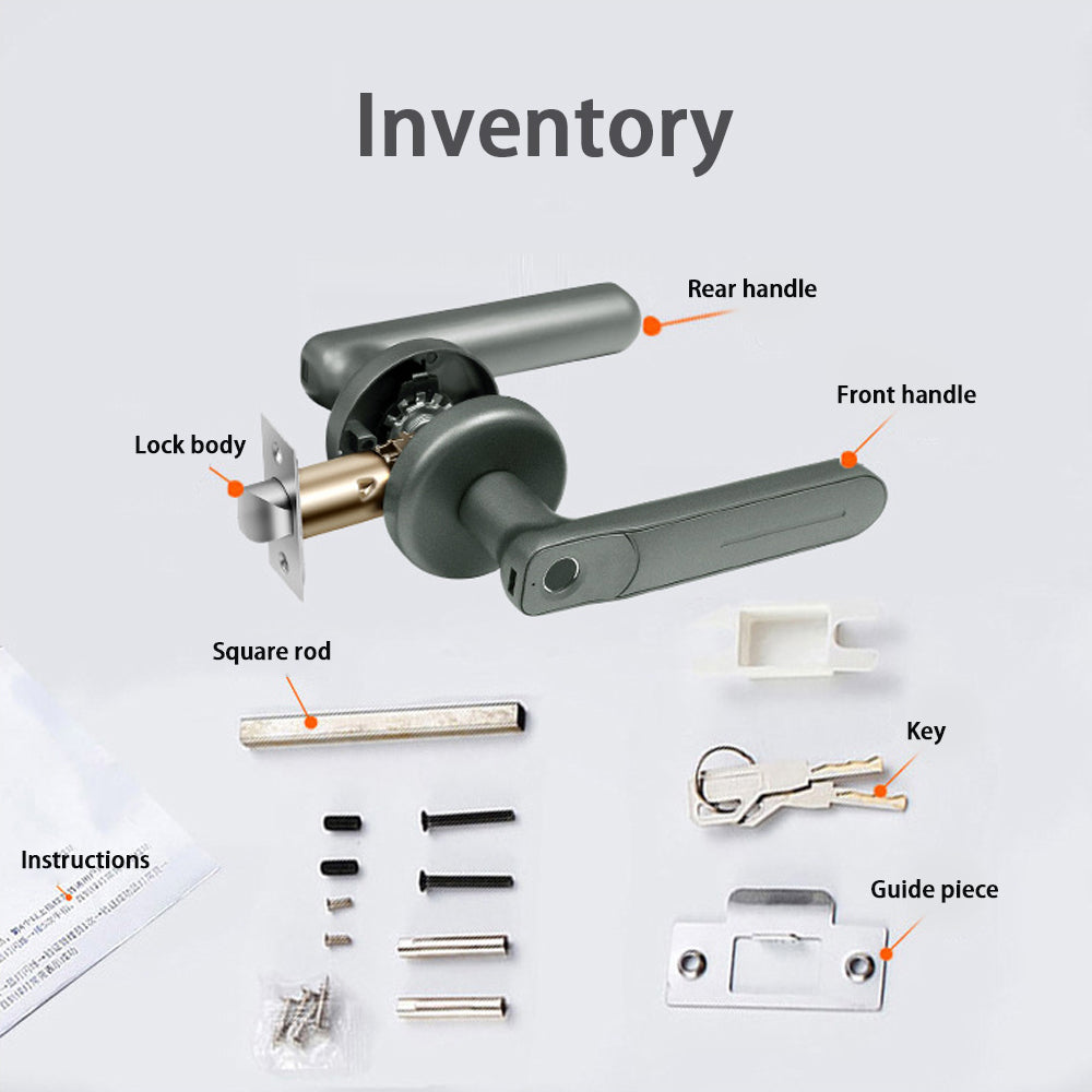 Single Latch Fingerprint Lock /Wooden Door Ball Lock Replaces Smart Lock