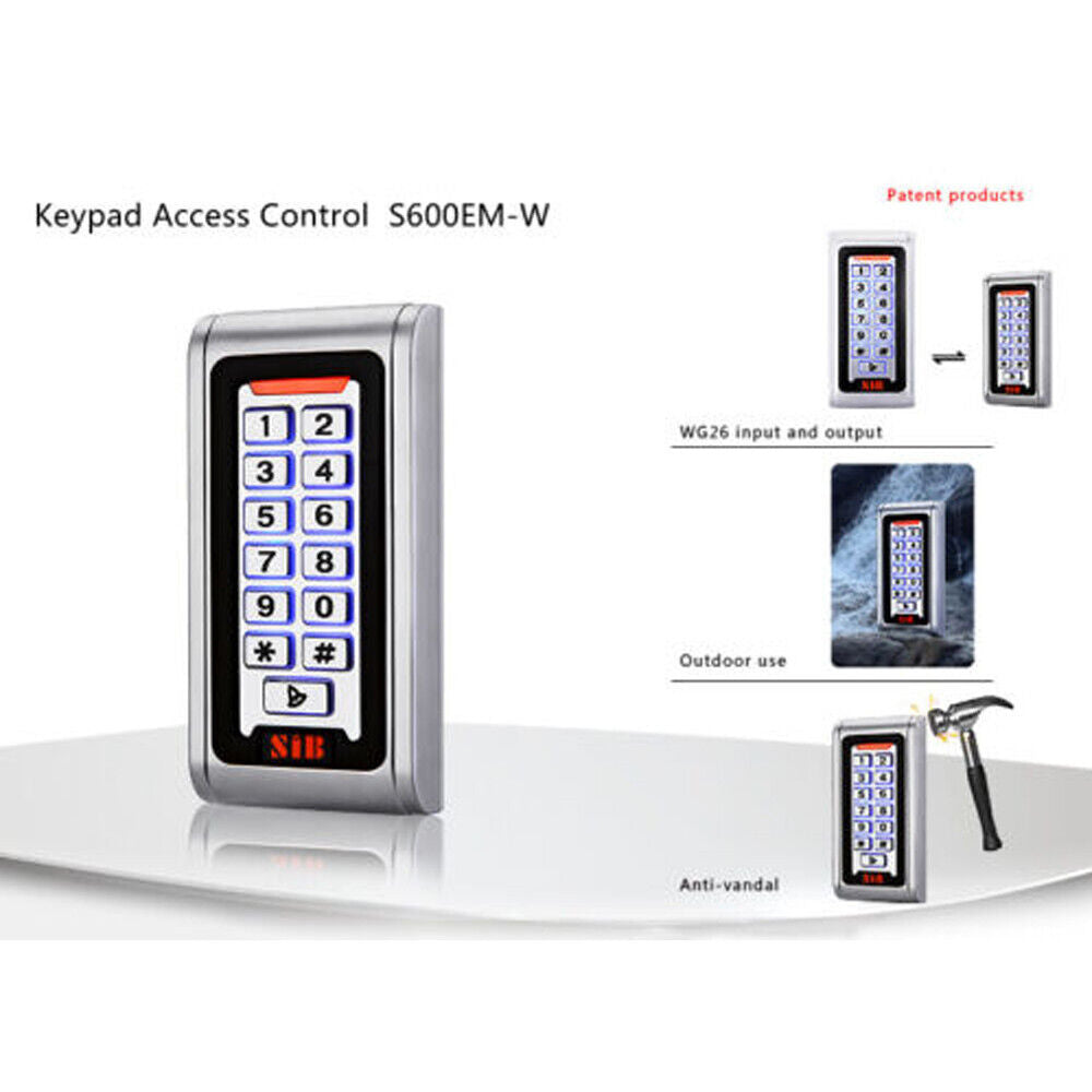 Waterproof,Door Access Control,IP68,Controller,Metal Case,RFID,EM/ID,125KHZ,Reader Keypad