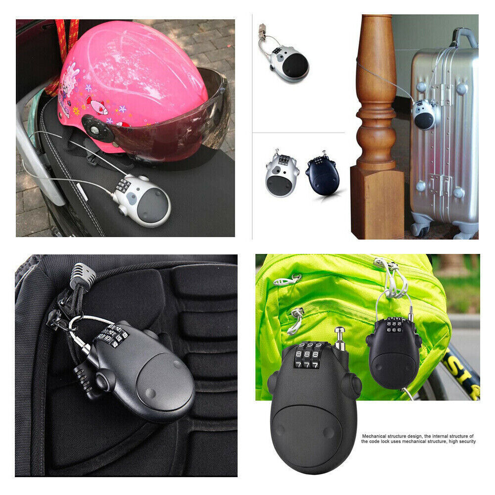 Wire,Rope,Security Password,Padlock