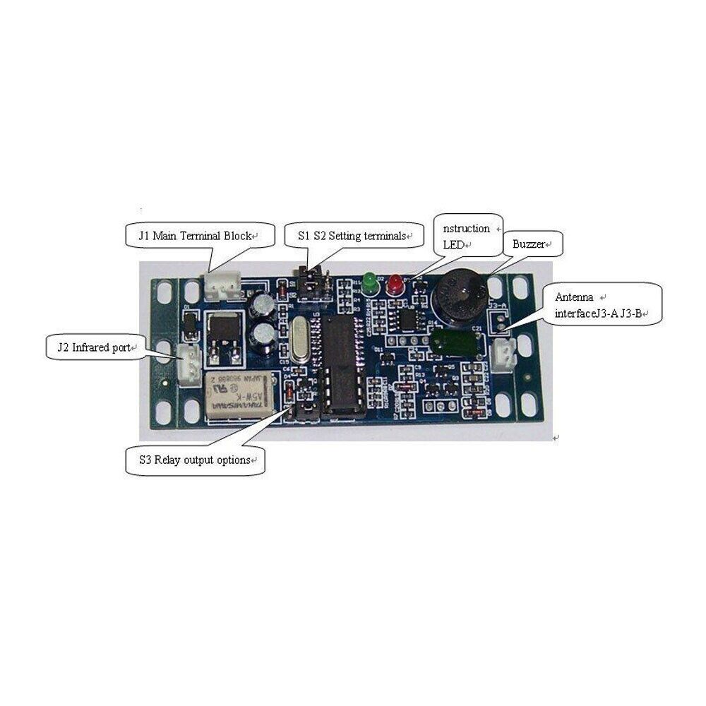 5K User, RFID ,125Khz ,with antenna IR remot Standalone Access Control Board