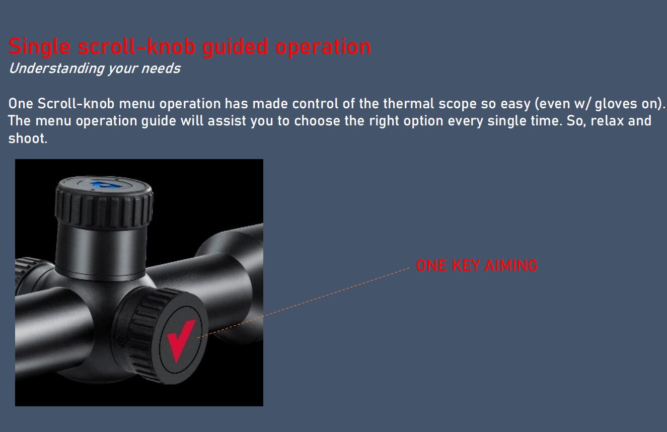 2.4G Wi-Fi &APP for iOS/Android System SMART THERMAL RIFILE SCOPE IA-PRO/LRF