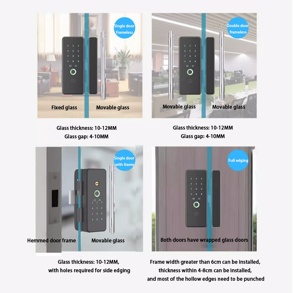 Glass Door Electronic Intelligent Fingerprint Lock