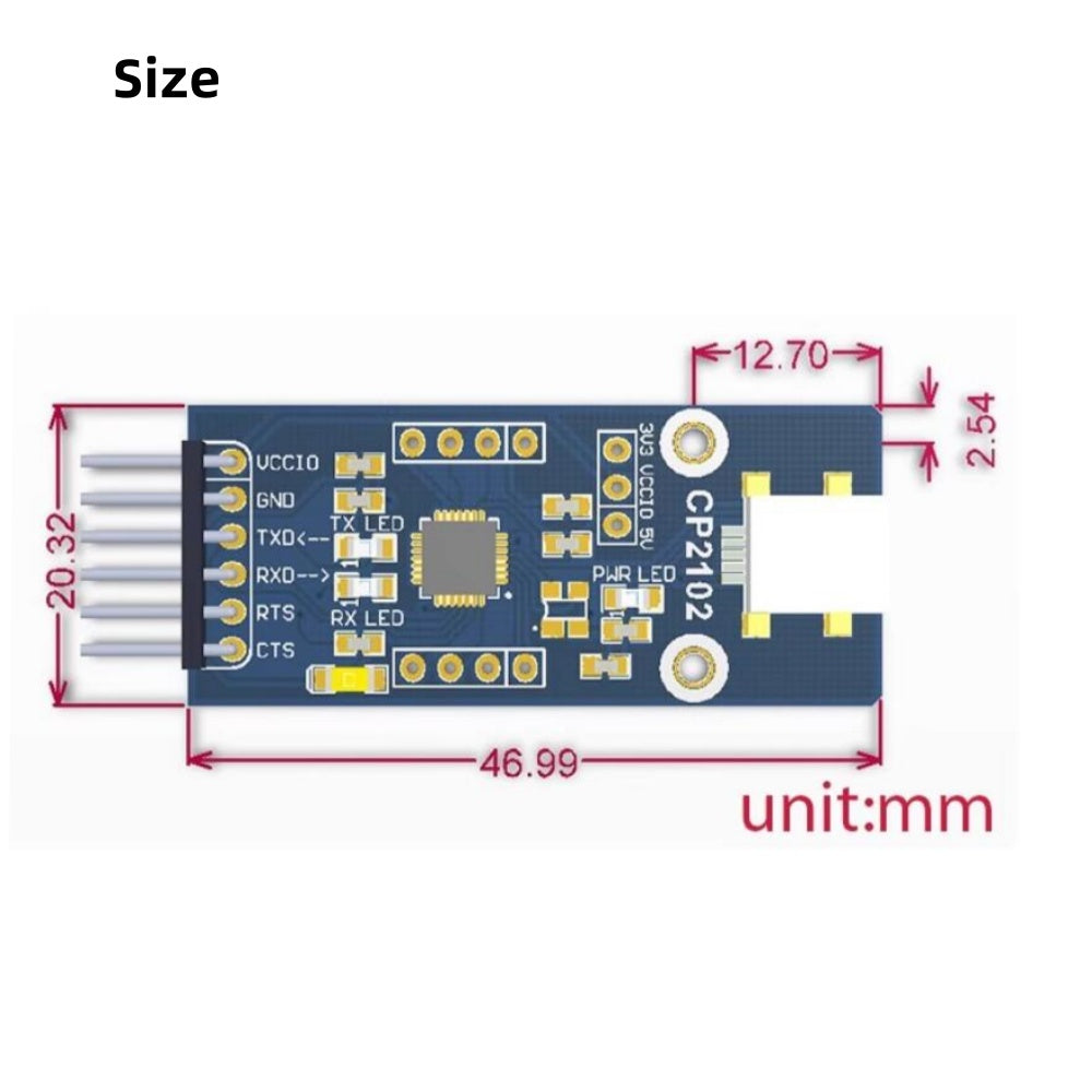 CP2102 USB to UART Serial Port Module with Mini Interface