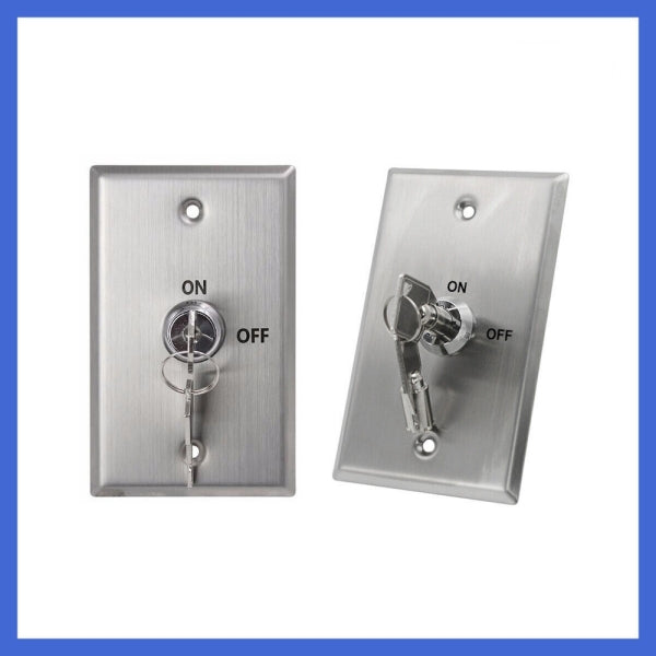 115*70 Stainless Steel Single/Double Pole Emergency Access Control Switch & Key